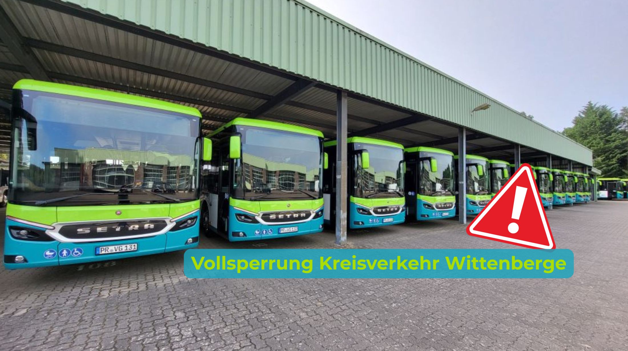 Vollsperrung in Wittenberge